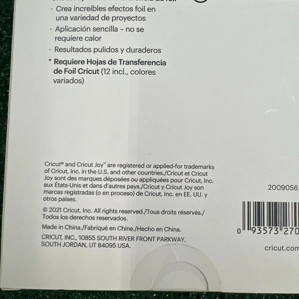 CRICUT JOY Foil Transfer Kit For Use With Cricut Joy Machine #2009056 Lot Of‎ 2